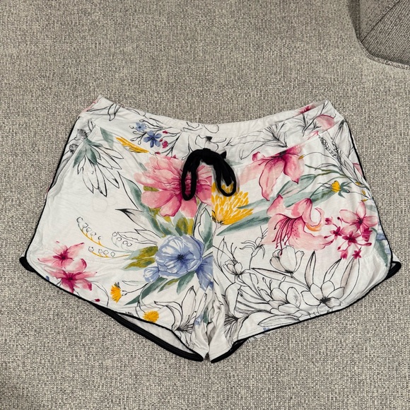 Soma Floral Pajama Shorts Size Medium - Picture 1 of 9